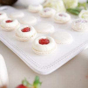 Macaron Coco y frambuesa