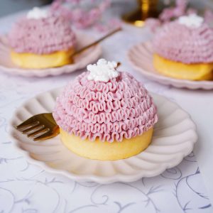 Tartaleta mora y vainilla